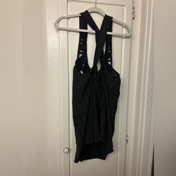 Billabong Black Tank Y2K Tunic Size Small Beach Top Shirt Long Tank - Picture 9 of 10